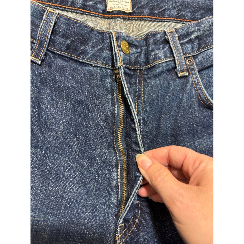 J Crew 35/36 Mens Dark Wash Straight Leg Denim Jeans - Picture 7 of 14